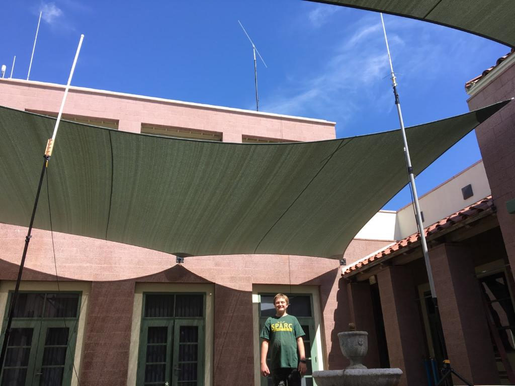 Antennas in Courtyard